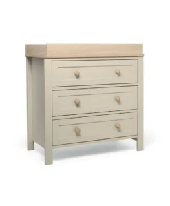 Wedmore 3 Piece Cotbed Range with Dresser Changer & Wardrobe - Cashmere/Oak