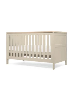 Wedmore 3 Piece Cotbed Range with Dresser Changer & Wardrobe - Cashmere/Oak