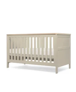 Wedmore 3 Piece Cotbed Range With Premium Dual Core Mattress - Cashmere/Oak