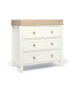 Wedmore 3 Piece Cotbed Range with Premium Dual Core Mattress - White/Oak