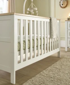 Wedmore 2 Piece Cotbed Set with Dresser Changer - White/Oak