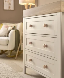 Wedmore 2 Piece Cotbed Set With Dresser Changer - Cashmere/Oak