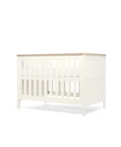 Wedmore 3 Piece Small Cotbed Range with Premium Dual Core Mattress - White/Oak
