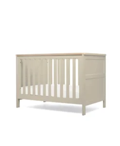 Wedmore 3 Piece Small Cotbed Range With Premium Dual Core Mattress - Cashmere/Oak