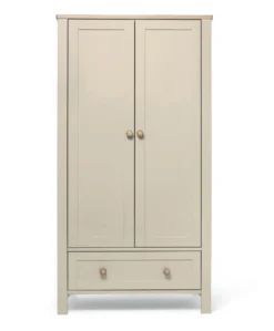Wedmore 3 Piece Small Cotbed Range With Dresser Changer & Wardrobe - Cashmere/Oak