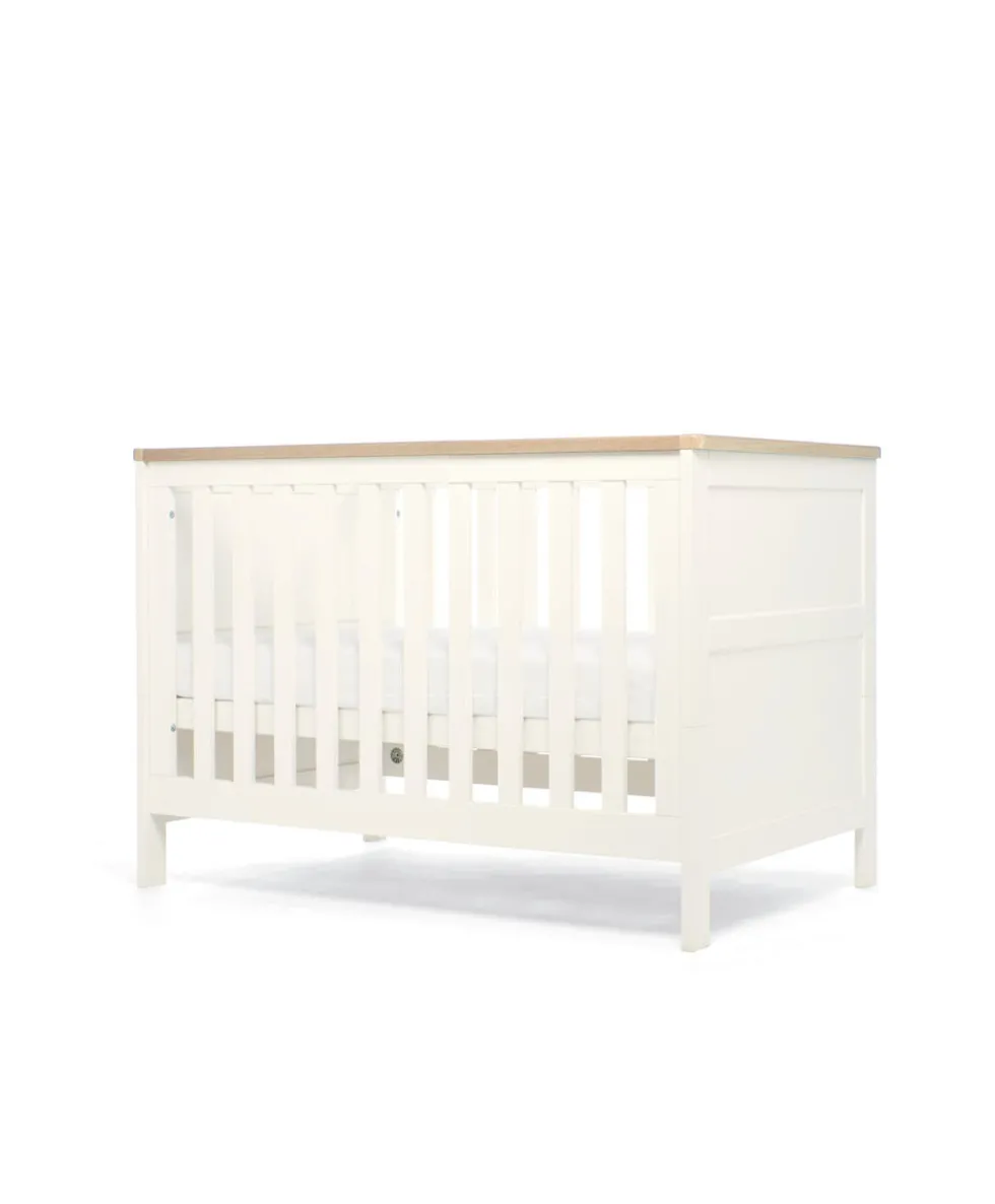 Wedmore 3 Piece Small Cotbed Range with Dresser Changer & Wardrobe - White/Oak