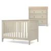 Wedmore Small Cotbed Set With Dresser Changer - Cashmere/Oak