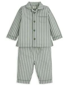 Woven Green Stripe Pyjamas