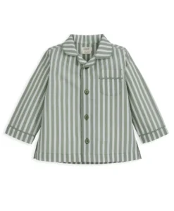 Woven Green Stripe Pyjamas