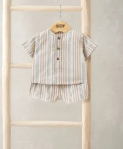 Woven Top & Shorts Outfit Set