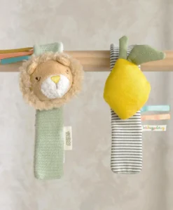 Wrist Rattles - Lion/Lemon (2 Pack)